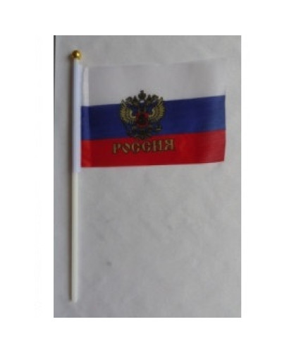 Флаг 30*45 с гербом, с ручкой