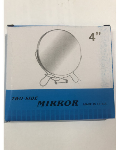 Зеркало круглое на ножке 9 см №4 (хром)