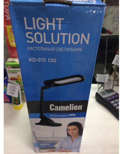 Светильник CAMELION KD015 черный (настольный 11W)