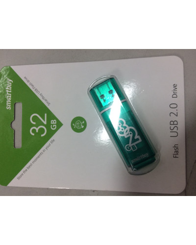 USB накопитель Smartbuy 32GB Glossy series Green