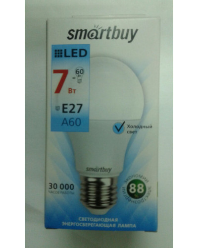 Лампа светодиодная SMARTBUY A60-07W-70Вт/4000/E27
