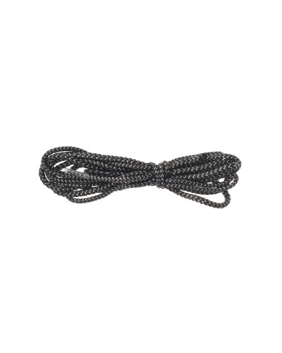 Шнурки с круг сечением серебр нить d3мм 2565920/ 110см(пара) черн
