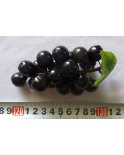 Бутафория гроздь винограда 20ягод, черная, пласт