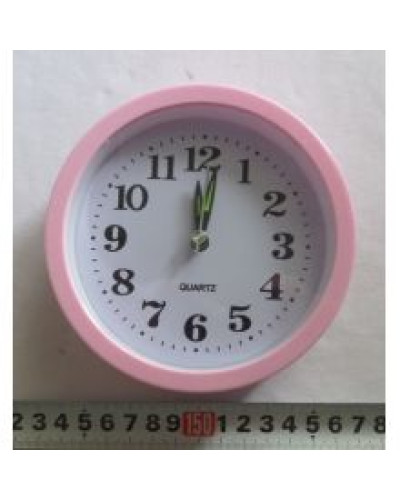 Часы будильник LP30 круглые 12см, пласт