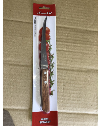 Нож кухонный для томатов 23,5 см  арт.3750 дерев. ручка