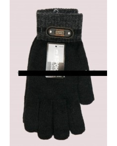 КОРОНА  перчатки мужские  (универсальный, черный)