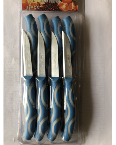 Нож набор кухонный с пластм..ручкой  15 см AD-73