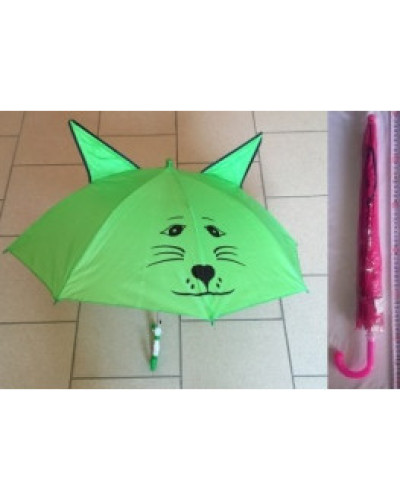 Зонт-трость детский, полуавтомат, со свистком, d=71см, 8 спиц, ткань