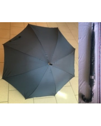 Зонт-трость, полуавтомат, пластм ручка, d=100см, 8 спиц, ткань