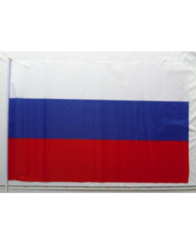 Флаг российский без герба  60*90, с ручкой