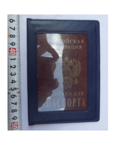 Обложка д/паспорта, с визитницей, пвх