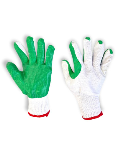 Перчатки зеленые для кирпича