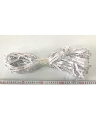 Резина бельевая Ekoflex плетеная 10мм (50м намотка) цв белый, без упаковки