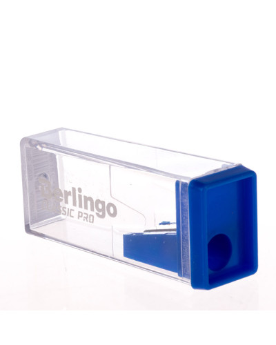 Точилка пластиковая Berlingo "Classic Pro" 1 отверстие, контейнер, ассорти